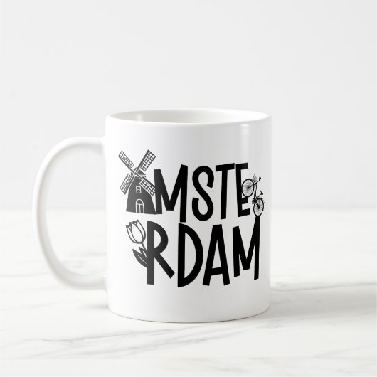 Amsterdam Niederlande Reise Kaffeetasse (Links)