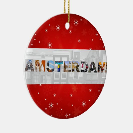 Amsterdam Niederlande Reisen Fotos Weihnachten Keramik Ornament (Rechts)