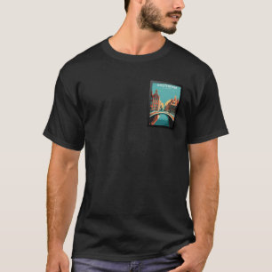 Amsterdam Niederlande Reiseplakat T-Shirt