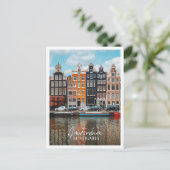 Amsterdam Niederlande Stadt ist der schöne Tourist Postkarte (Stehend Vorderseite)