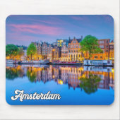 Amsterdam, Niederlande, Sundown Mousepad (Vorne)