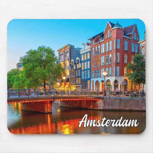 Amsterdam, Niederlande, Sundown Mousepad (Vorne)