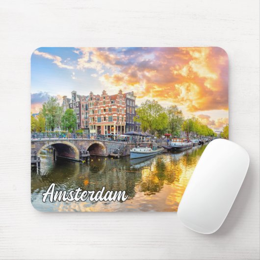 Amsterdam, Niederlande, Sundown Mousepad (Mit Mouse)