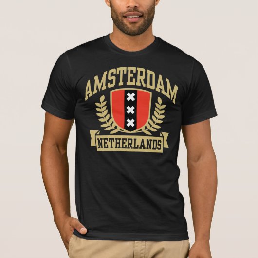 Amsterdam Niederlande T-Shirt (Vorderseite)