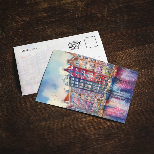 Amsterdam Niederlande Watercolor Einladung