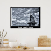 Amsterdam - Niederlande, Windmill (Poster) Poster (Küche)