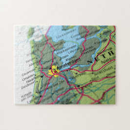 Amsterdam, niederländische Karte Puzzle