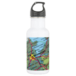 Amsterdam, niederländische Karte Trinkflasche