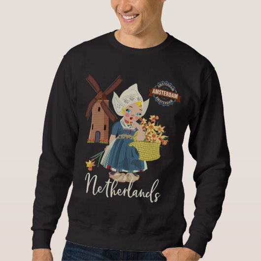 Amsterdam, niederländisches (Holland) Sweatshirt (Vorderseite)