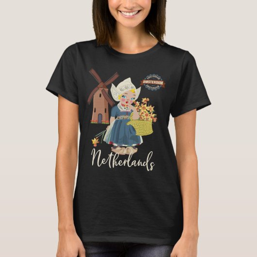 Amsterdam, niederländisches (Holland) T-Shirt (Vorderseite)