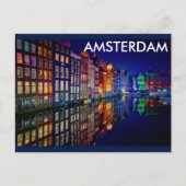 AMSTERDAM NIGHT POSTKARTE (Vorderseite)