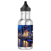 Amsterdam Night Wallpaper-67657 Edelstahlflasche (Rechts)