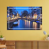 Amsterdam Night Wallpaper-67657 Leinwanddruck (Insitu (Wohnzimmer))