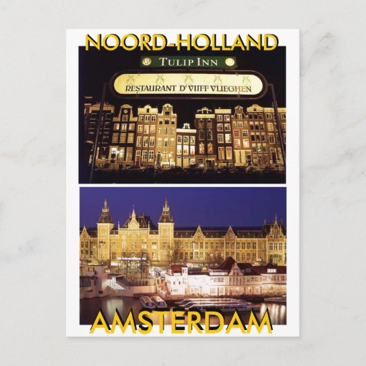 AMSTERDAM, NOORD-HOLLAND (Mojisola ein Gbadamosi) Postkarte (Vorderseite)