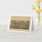 Amsterdam, NY panoramische Karte - 1881 (Gelbe Blume)