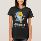 Amsterdam Parakeet Mushroom Holland The Netherland T-Shirt (Vorderseite)