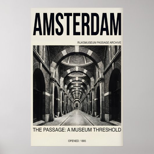 Amsterdam Passage Poster - Architectural Corridor (Vorne)