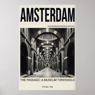 Amsterdam Passage Poster - Architektonischer Korri