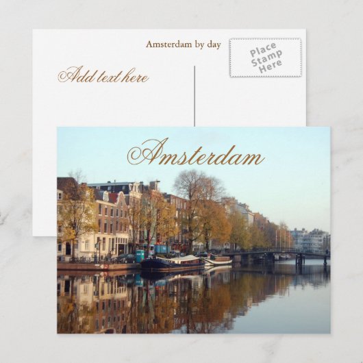 Amsterdam Post Card Postkarte (Vorne/Hinten)