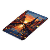 Amsterdam Postcard Holland Vintage Travel Magnet (Linke Seite)