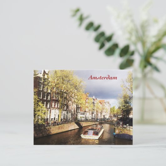 Amsterdam Postcard Postkarte (Stehend Vorderseite)