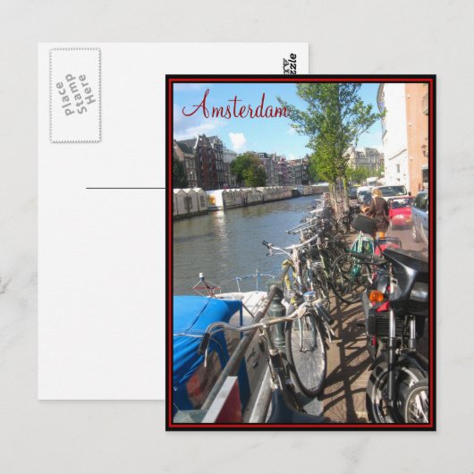 Amsterdam Postcard Postkarte (Vorne/Hinten)