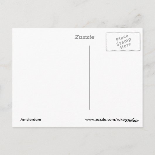Amsterdam Postcard Postkarte (Rückseite)