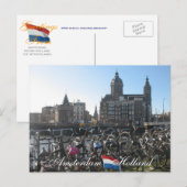 Amsterdam Postcard Postkarte (Vorne/Hinten)