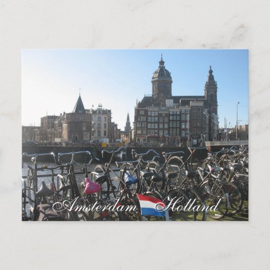 Amsterdam Postcard Postkarte (Vorderseite)