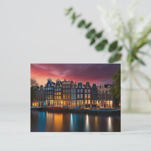 AMSTERDAM POSTCARD POSTKARTE (Stehend Vorderseite)