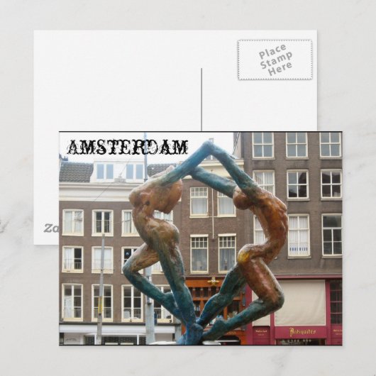 Amsterdam Postcard Postkarte (Vorne/Hinten)