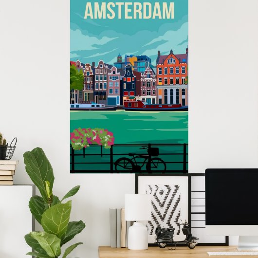 Amsterdam Poster (Heimbüro)