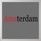 Amsterdam Poster (Vorne)