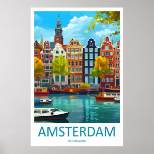 Amsterdam Poster Reise National Vintage Park Ski