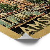 Amsterdam Poster Vintage Travel Print Niederlande (Ecke)