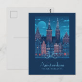 Amsterdam Postkarte (Vorne/Hinten)