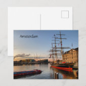 Amsterdam Postkarte (Vorne/Hinten)
