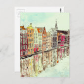Amsterdam Postkarte (Vorne/Hinten)