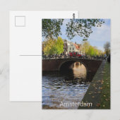 Amsterdam Postkarte (Vorne/Hinten)