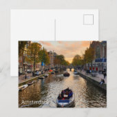 Amsterdam Postkarte (Vorne/Hinten)