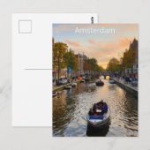 Amsterdam Postkarte (Vorne/Hinten)