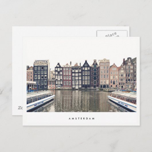 Amsterdam Postkarte (Vorne/Hinten)