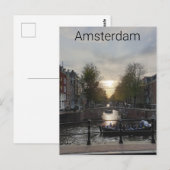 Amsterdam Postkarte (Vorne/Hinten)