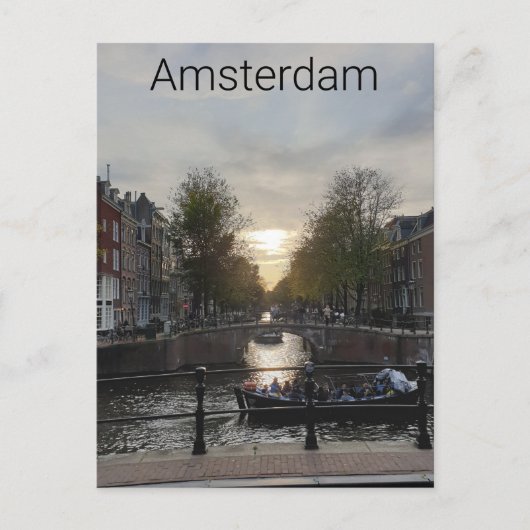 Amsterdam Postkarte (Vorderseite)