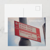 Amsterdam Postkarte (Vorne/Hinten)
