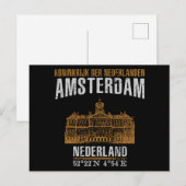 Amsterdam Postkarte (Vorne/Hinten)
