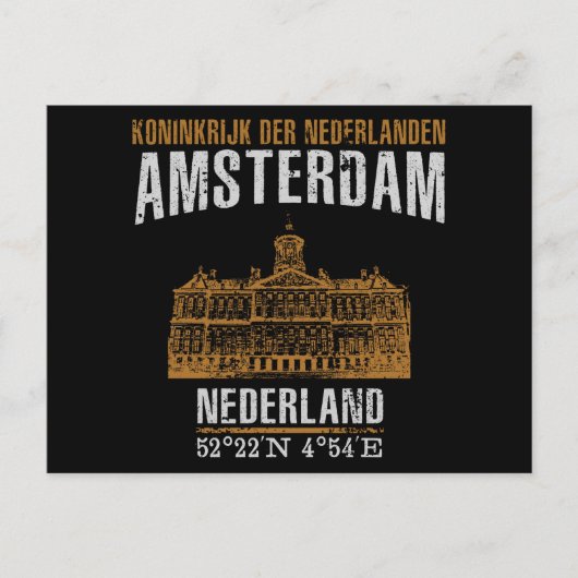 Amsterdam Postkarte (Vorderseite)