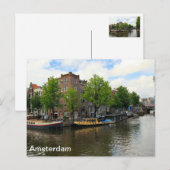 Amsterdam Postkarte (Vorne/Hinten)