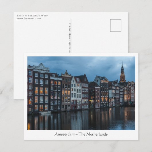 Amsterdam Postkarte (Vorne/Hinten)