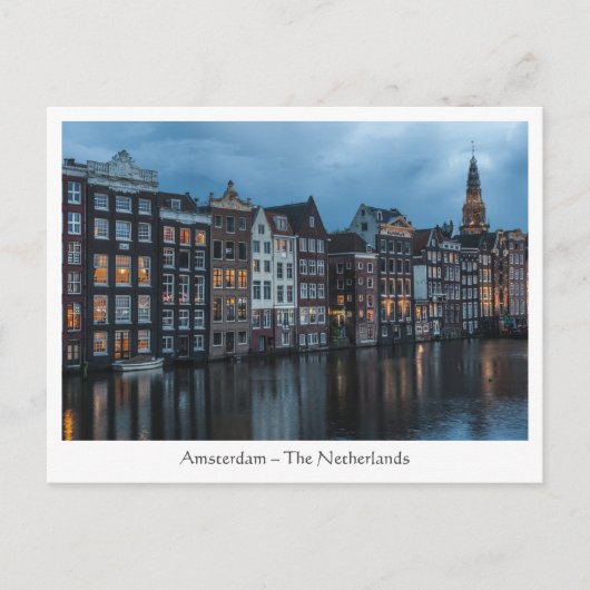 Amsterdam Postkarte (Vorderseite)